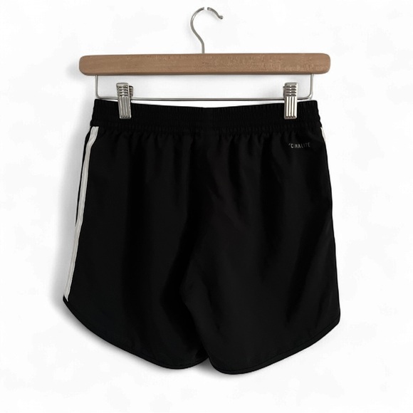 Adidas Black Athletic Shorts with Elastic Waistband - Picture 2 of 2
